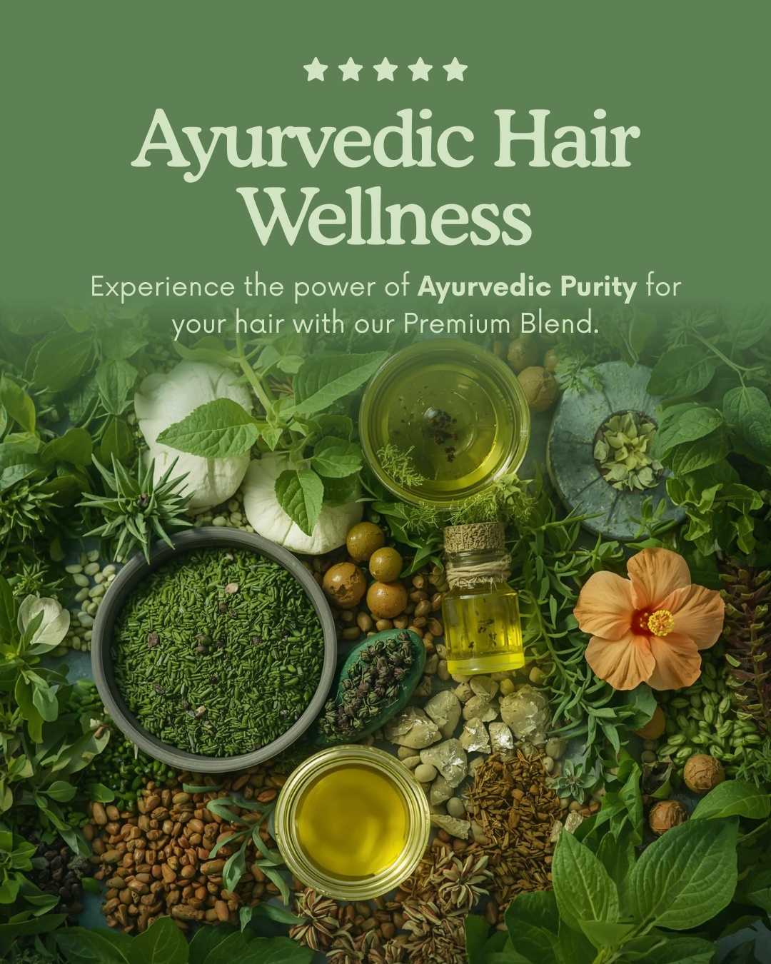 Premium Ayurvedic 3 in 1 Hair Growth and Repair Oil - Buy 1 + Get 1 Free (Pack of 2)