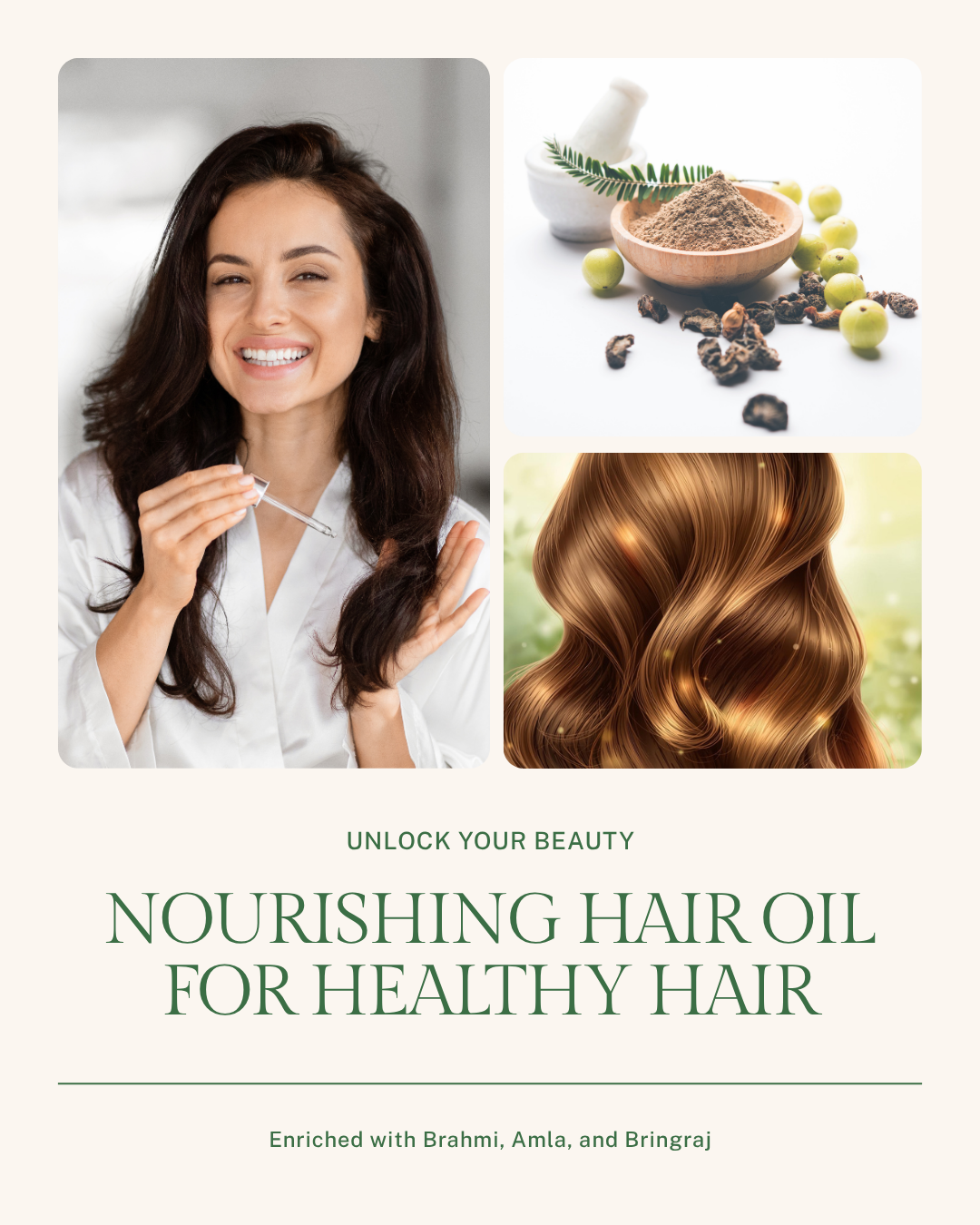 Premium Ayurvedic 3 in 1 Hair Growth and Repair Oil - Buy 1 + Get 1 Free (Pack of 2)