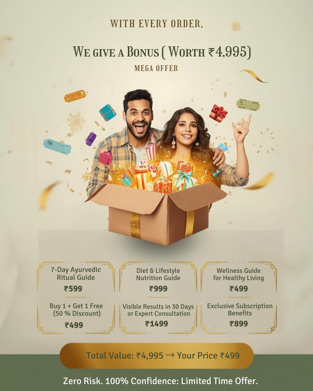 Premium Ayurvedic 3 in 1 Hair Growth and Repair Oil - Buy 1 + Get 1 Free (Pack of 2)